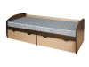 Кровать КД 1.8 900 с ящиками Дуб сонома/Белый жемчуг