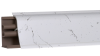Плинтус пластиковый 3,0 м (Мрамор марквина белый)