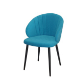 Стул Зефир, Бид 26 лазурь, опора чёрный муар