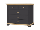НКМ Лиана-1 Комод Дуб Крафт Золотой/Графит