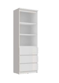 Челси Стеллаж (Ш) (Белый глянец холодный, Белый)