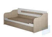 ПАЛЕРМО-3 Ю Кровать-диван с под. мех 0,9м ДК-035 Ясень Шимо св/Белый гл. 