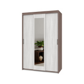 Т32 Томас 1300Шкаф-купе с зеркалом (Шимо темный/Шимо светлый)