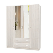 Сабрина 2 ПШ-3 Шкаф с зер. Ясень анкор светлый