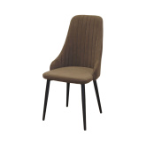 Стул Кора, Бид 08 коричневый, опора чёрный муар