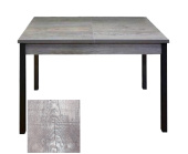 Стол "Денвер" 1100(1400)*750*680 Бетон пайн темный, опора Квадро чёрный муар