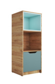 RICH Стеллаж СЖ-002 кор-Дуб Крафт золотой, фас-Мята/Сумеречно голубой снят