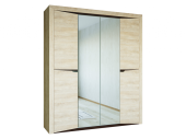 Спальня Версаль-5 секция 16 Шкаф 4х ств Дуб баррик