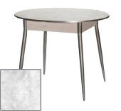 Стол Стиль 1000(1360)*750*750 Бетон пайн белый/Опора редуцированная серый металл