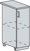 Н 350 Каркас нижнего шкафа (БЕЛ)