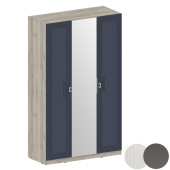 Лежер ШК-3103 Бодега белая-Холст вулканический