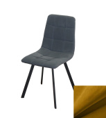 Стул Хит 2, Бид 43 горчица, опора чёрный муар