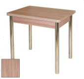 Стол обеденный "Смарт" 900*600(1200)*750 ясень шимо светлый/опора №2 чёрный муар