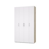 К41	Карина	2080х1200х420 Шкаф 4х ств (Серый дуб/белый)