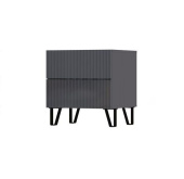 С/Г Оливия Тумбы 2 ящика (Графит/Графит софт NEW)