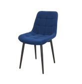 Стул Румба, Бид 36 синий, опора чёрный муар