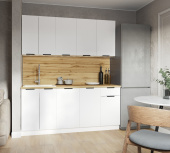 Гарнитур N1800 МС МДФ Эстетик 28 (БЕЛ/Магнолия мат)