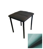 Табурет Текс, Бид 15 бирюза, опора профильная муар черный