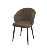 Стул Зефир, Бид 08 коричневый, опора чёрный муар