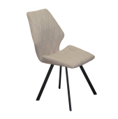 Стул Чили, Бид 10 шоколад, опора профильная чёрный муар