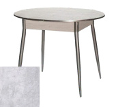 Стол Стиль 1000(1360)*750*750 Цемент светлый/Опора редуцированная серый металл