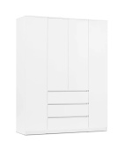 Челси Шкаф 1600 4х-ств (Ш) (Белый глянец холодный, белый)