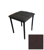 Табурет Текс, кожзам коричневый, опора профильная муар черный