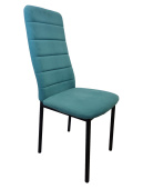 Стул Ода, Бид 15 бирюза, опора чёрный муар