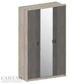 ШЕР ШК-2303 Дуб серый-Айронвуд серебро