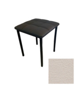 Табурет Текс, кожзам бежевый, опора профильная муар черный