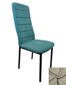 Стул Ода, Бид 01 бежевый, опора чёрный муар