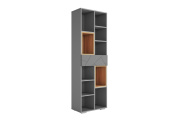 ГРАНЖ Стеллаж СЖ-001 кор-Серый Шифер, фас-матовая Графит Софт
