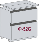 Н 802G Каркас нижнего шкафа (БЕЛ)