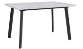 "Робин" стол кухонный раскладной (Опоры прямые черные) (Цемент светлый)