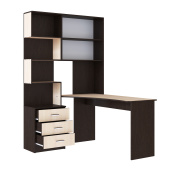 Компьютерный стол №1 Правый (Венге/Белфорд)