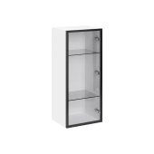 Ф-20Н AL Фасад высокий со стеклом в алюминиевой рамке для каркаса В409 (ЧЕРН)