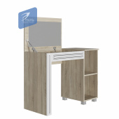 МАДЛЕН Стол туалетный сонома/ясень серебро о