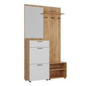 МОНТАНА Прихожая ЛДСП кор-Дуб Крафт золотой,фас-белый гладкий