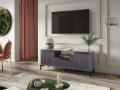 Тумба ТВ МС "Кимберли" 1,35м. Графит/Графит софт