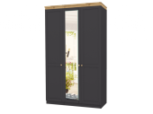 НКМ Лиана-1 Шкаф 3х ств Крафт золотой/графит