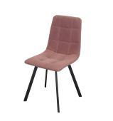 Стул Хит 2, Бид 27 пыльная роза, опора чёрный муар