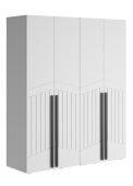 Шкаф Стелла 1600*2100*500 (Белый/Белый (МДФ)