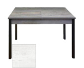 Стол "Денвер" 1100(1400)*750*680 Бетон пайн белый,опора Квадро чёрный муар