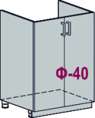 М 600 Каркас нижнего шкафа (ВОТАН) остатки
