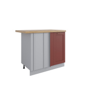 Фасад Квадро Красная кожа СУ 1000