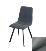 Стул Хит 2, Бид 20 светло-серый, опора чёрный муар
