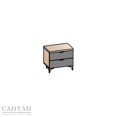 Шаде ТП-2901 Дуб серый-Черный ясень