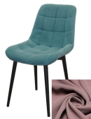 Стул Румба, Бид 27 пыльная роза, опора белый муар