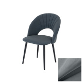 Стул Дени 2, Бид 20 светло-серый, опора черный муар