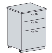 Н 603 Каркас нижнего шкафа с 3 ящ (ВОТАН)